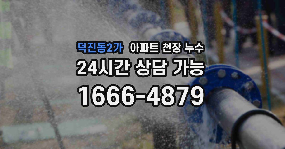 덕진동2가 아파트 천장 누수