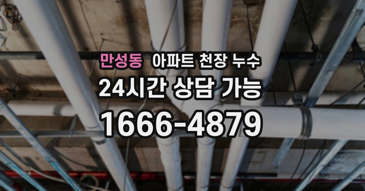 만성동 아파트 천장 누수
