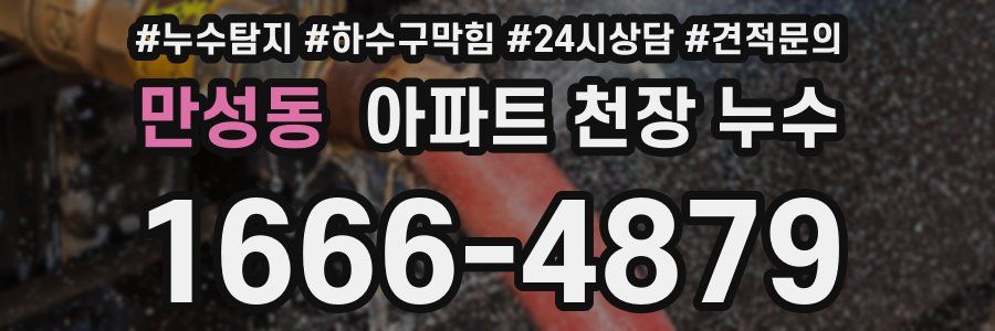 만성동 아파트 천장 누수