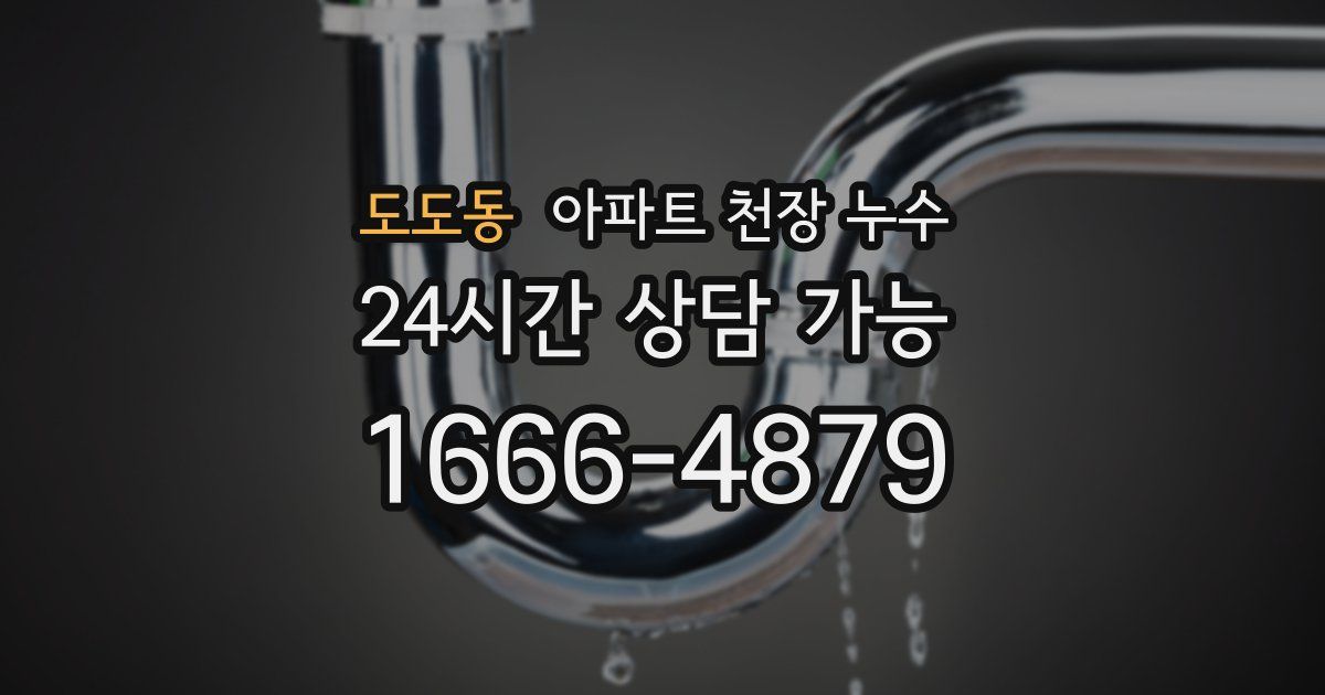 도도동 아파트 천장 누수