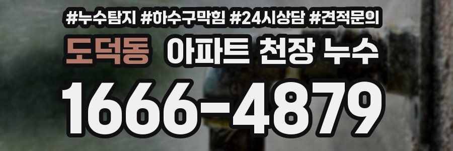 도덕동 아파트 천장 누수