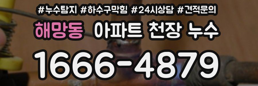 해망동 아파트 천장 누수