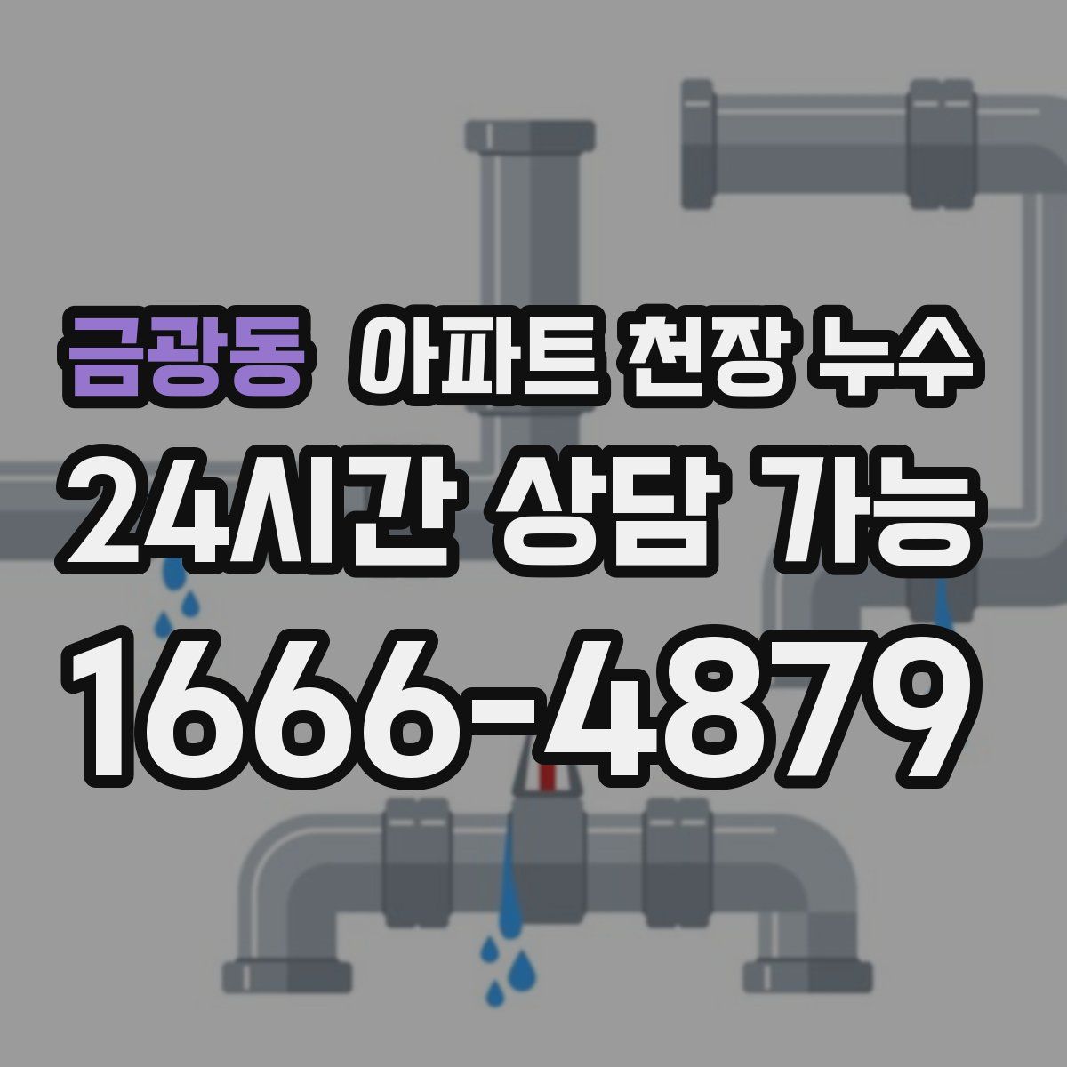 금광동 아파트 천장 누수