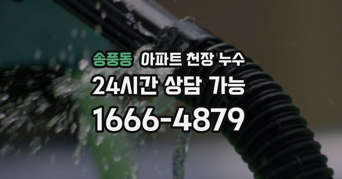송풍동 아파트 천장 누수