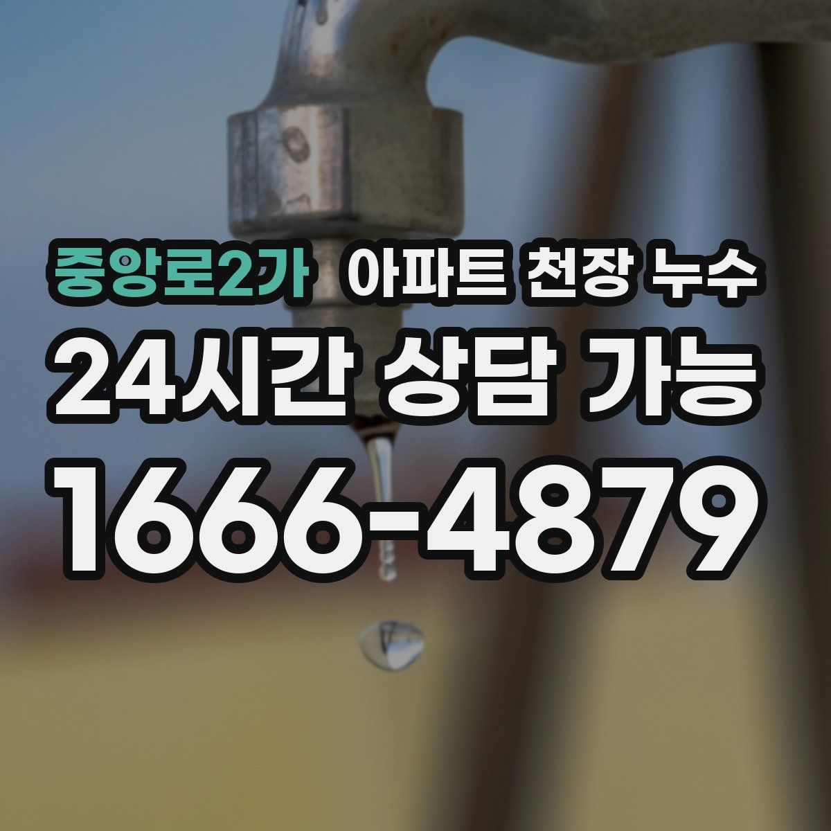 중앙로2가 아파트 천장 누수
