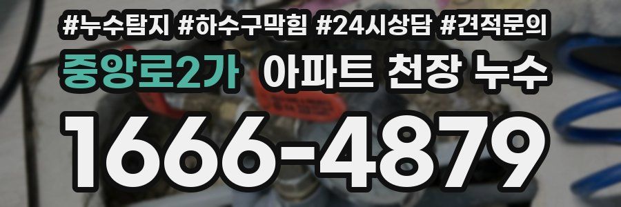 중앙로2가 아파트 천장 누수