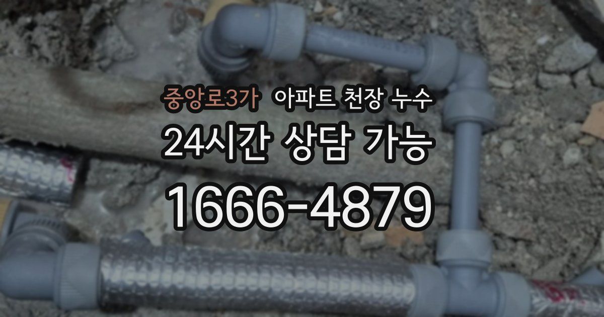 중앙로3가 아파트 천장 누수