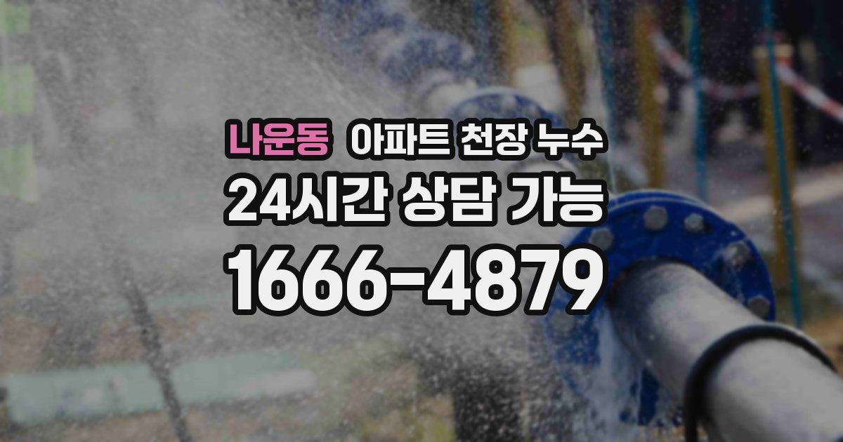 나운동 아파트 천장 누수