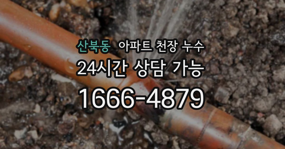 산북동 아파트 천장 누수