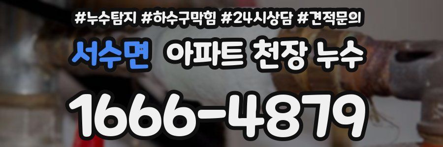 서수면 아파트 천장 누수