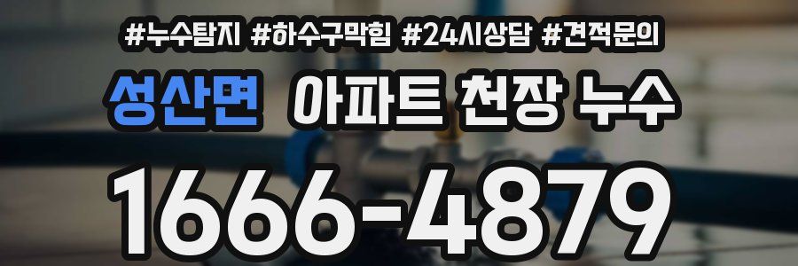 성산면 아파트 천장 누수