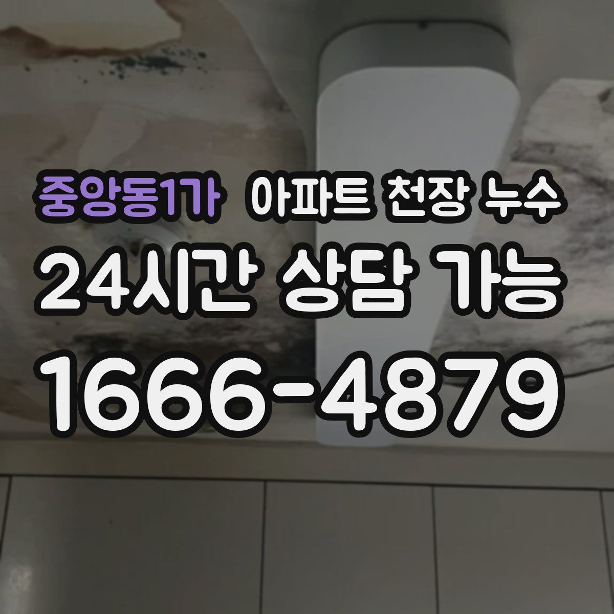 중앙동1가 아파트 천장 누수