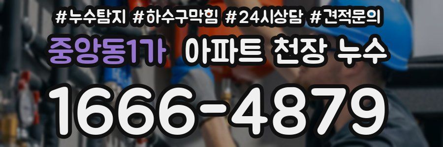 중앙동1가 아파트 천장 누수