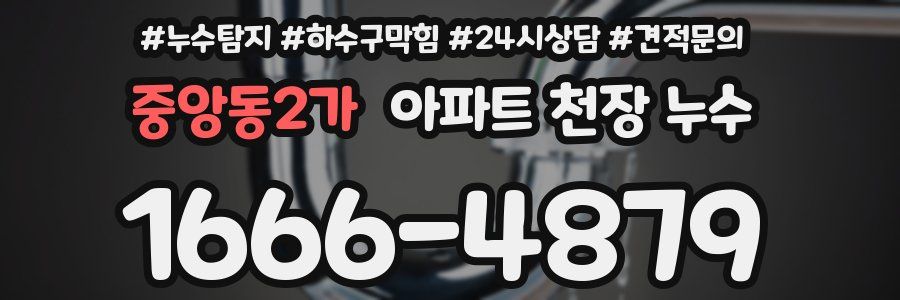 중앙동2가 아파트 천장 누수