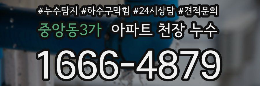 중앙동3가 아파트 천장 누수