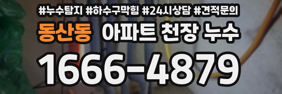 동산동 아파트 천장 누수