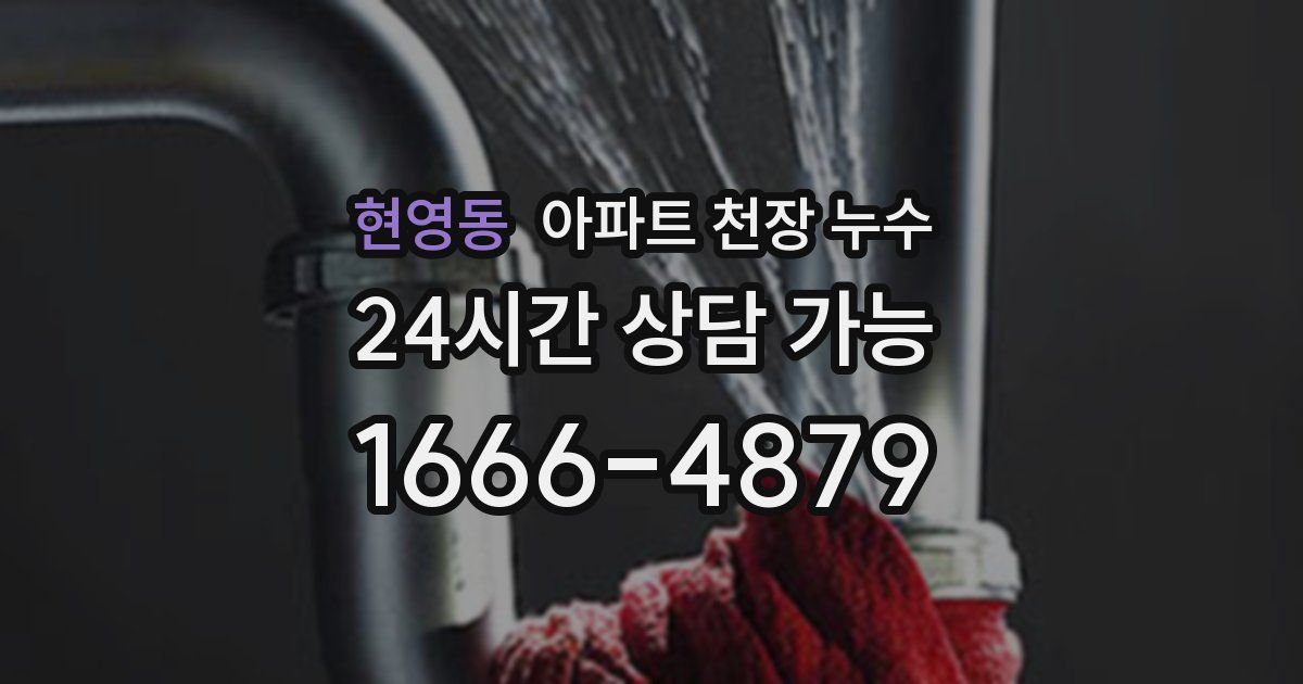 현영동 아파트 천장 누수