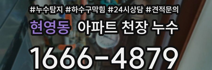 현영동 아파트 천장 누수