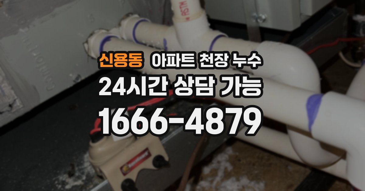 신용동 아파트 천장 누수