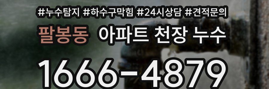 팔봉동 아파트 천장 누수