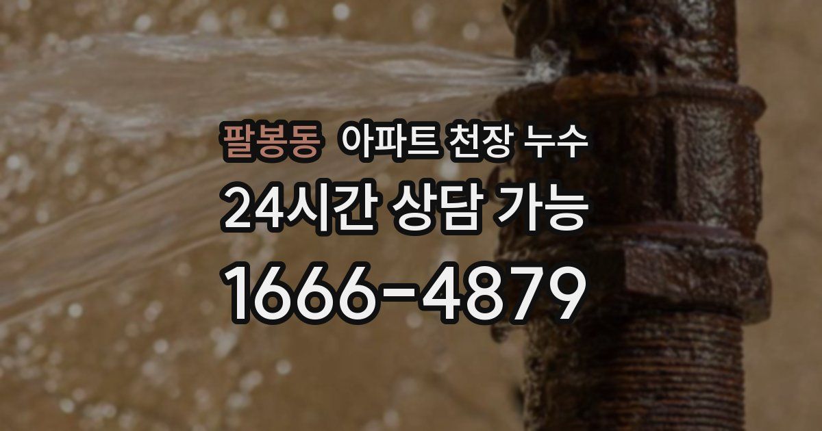 팔봉동 아파트 천장 누수