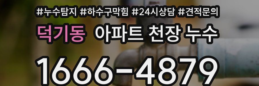 덕기동 아파트 천장 누수