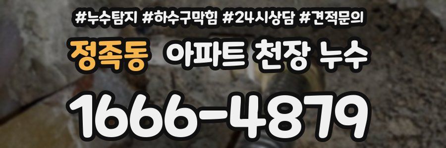 정족동 아파트 천장 누수