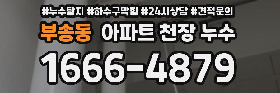 부송동 아파트 천장 누수