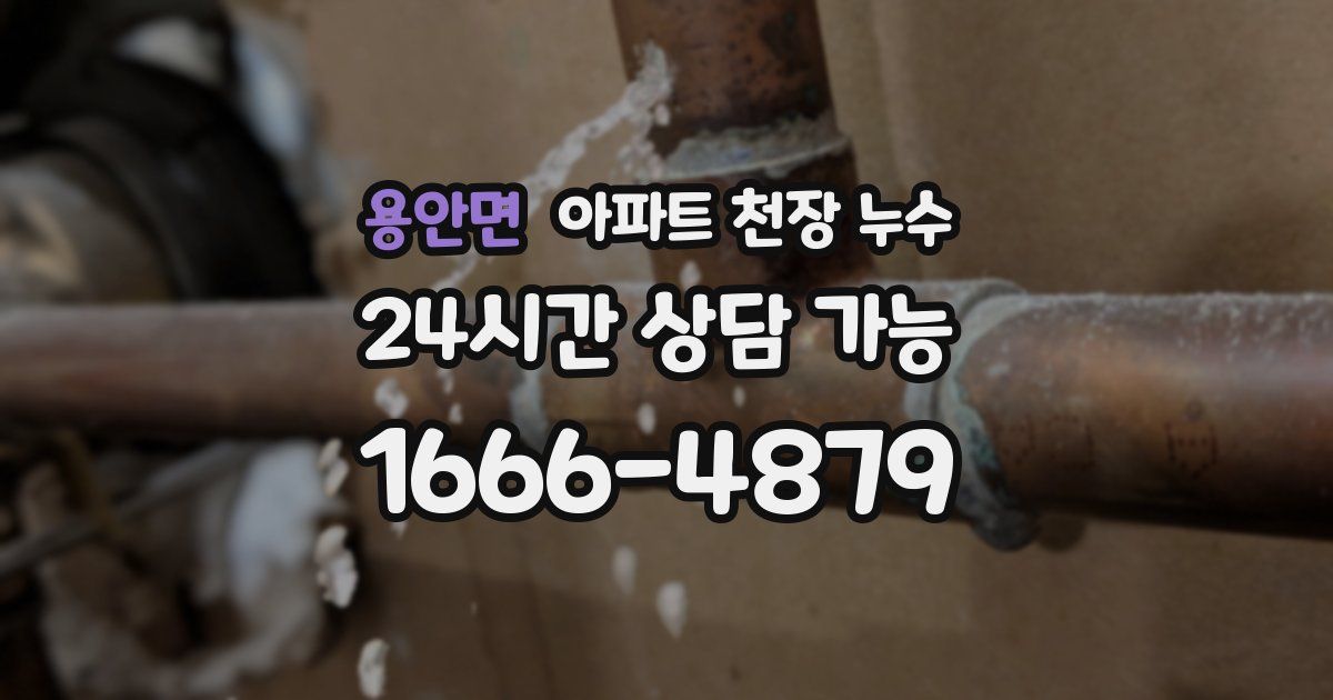 용안면 아파트 천장 누수