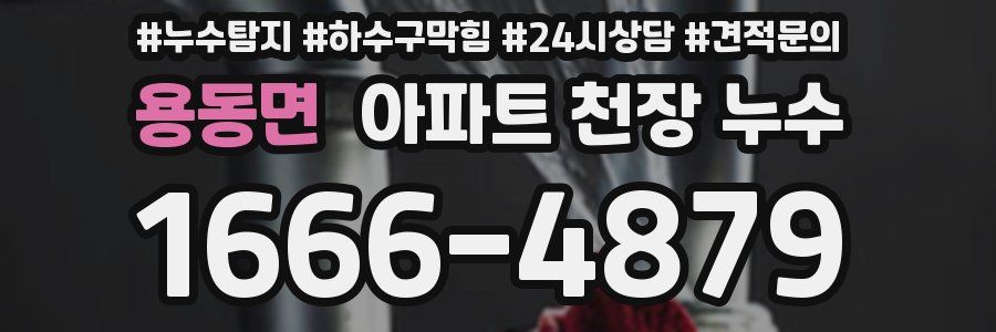 용동면 아파트 천장 누수