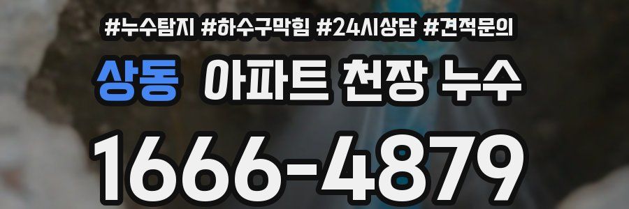 상동 아파트 천장 누수