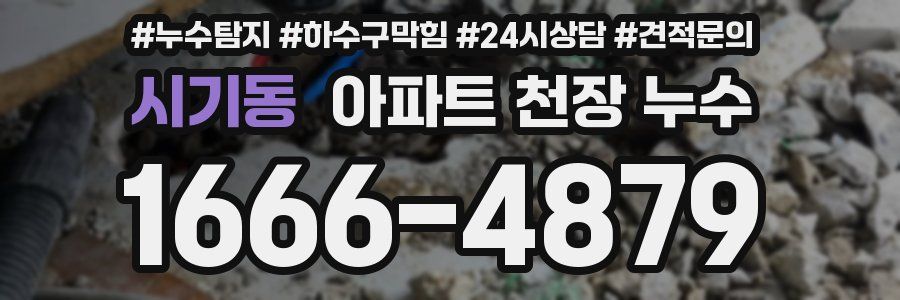 시기동 아파트 천장 누수