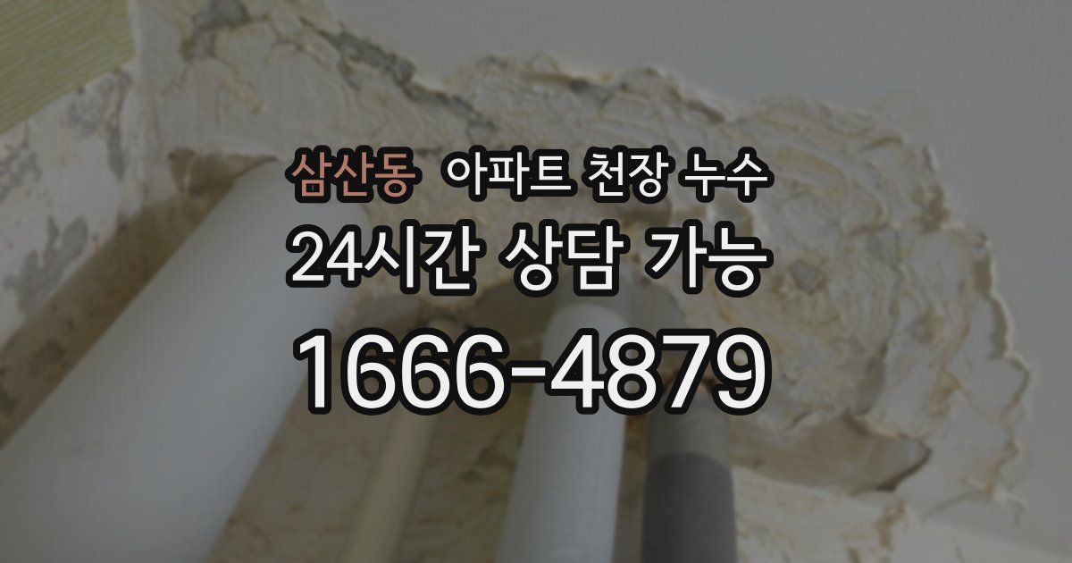 삼산동 아파트 천장 누수
