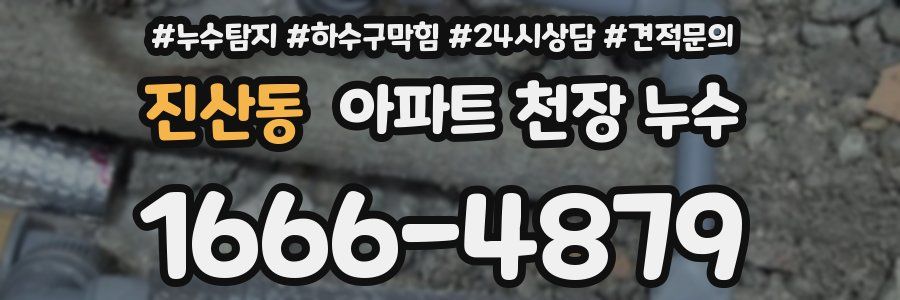 진산동 아파트 천장 누수