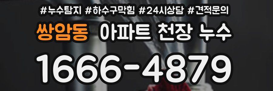 쌍암동 아파트 천장 누수