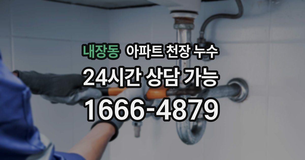 내장동 아파트 천장 누수