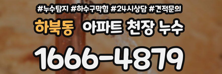 하북동 아파트 천장 누수