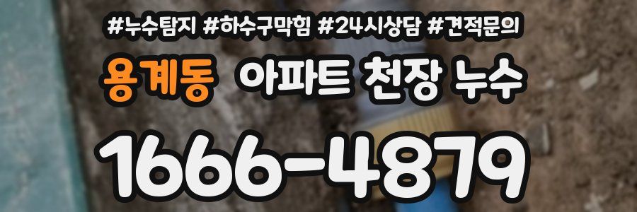 용계동 아파트 천장 누수