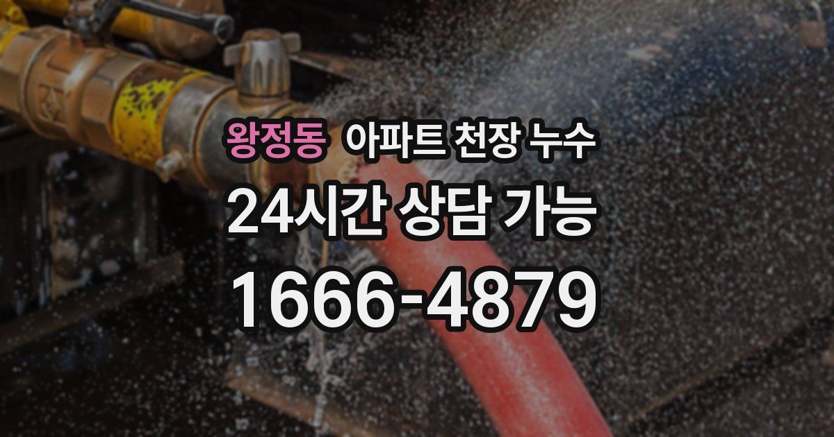 왕정동 아파트 천장 누수