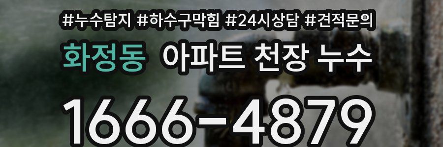 화정동 아파트 천장 누수