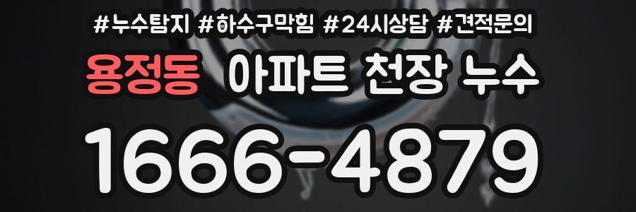 용정동 아파트 천장 누수
