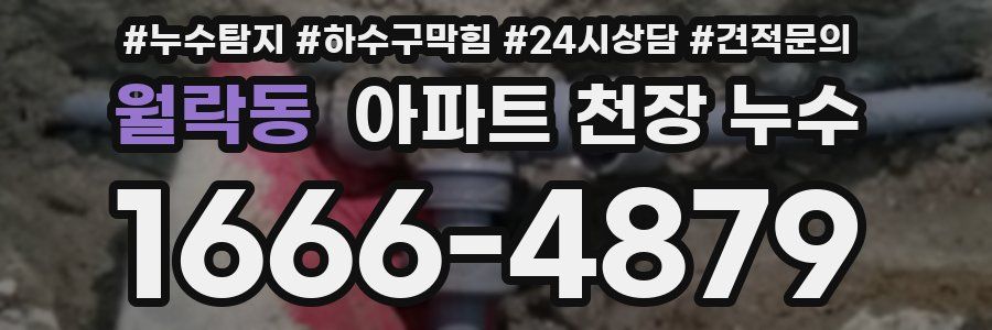월락동 아파트 천장 누수