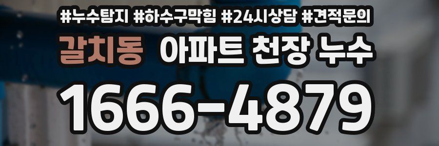 갈치동 아파트 천장 누수