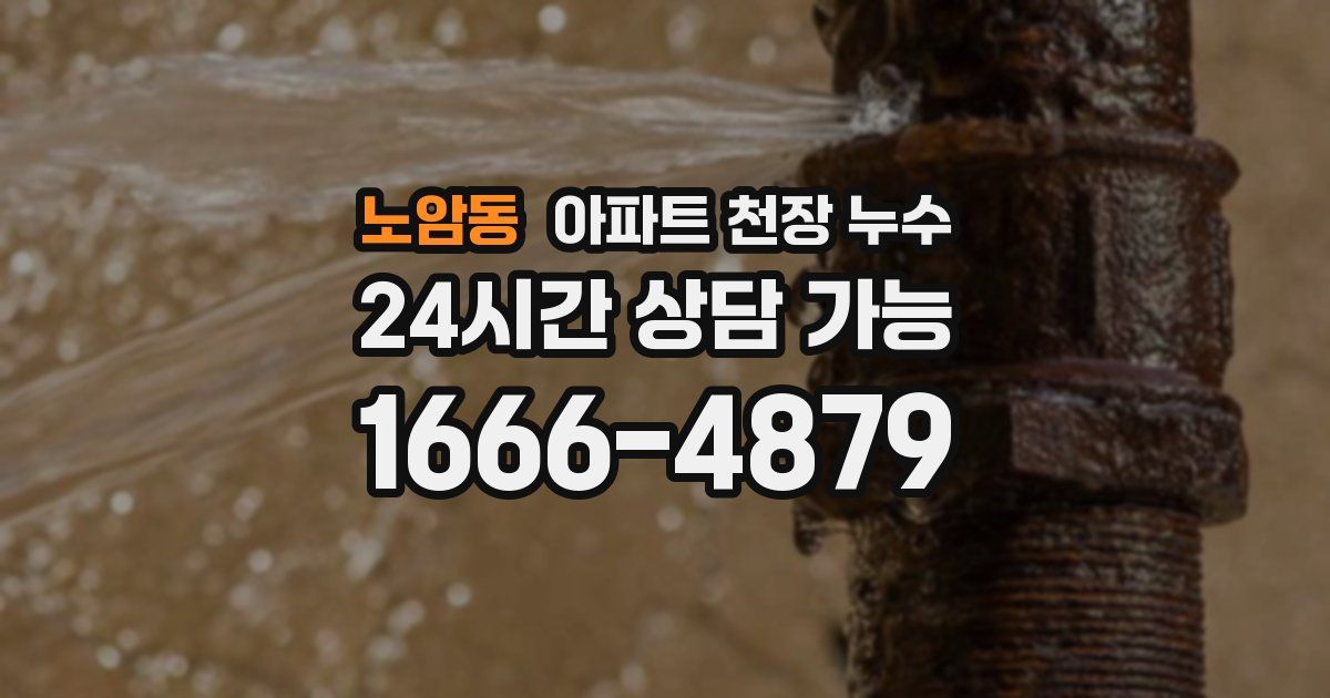 노암동 아파트 천장 누수