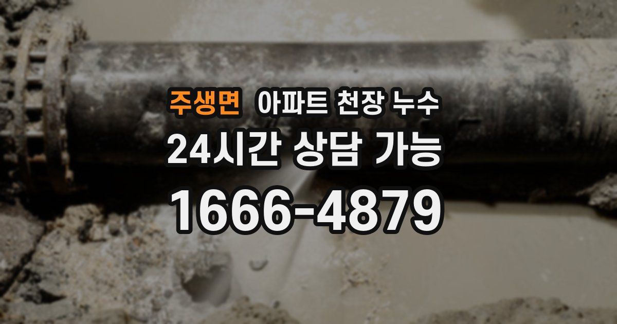 주생면 아파트 천장 누수