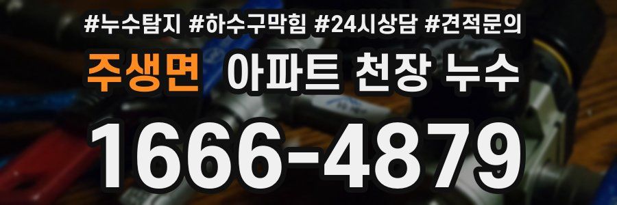 주생면 아파트 천장 누수