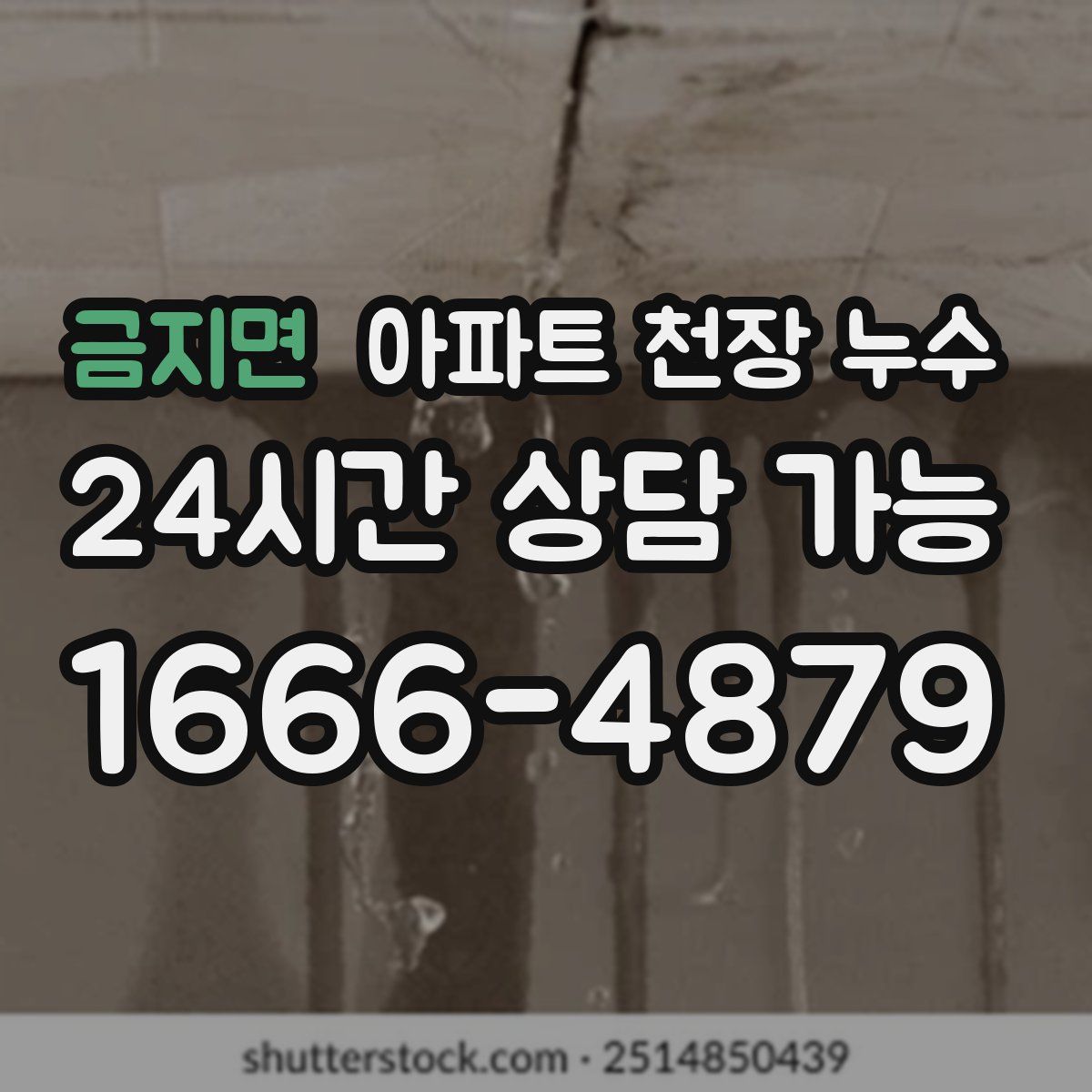 금지면 아파트 천장 누수