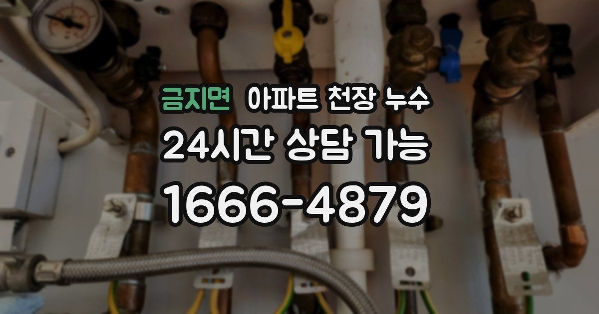 금지면 아파트 천장 누수