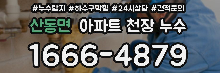 산동면 아파트 천장 누수