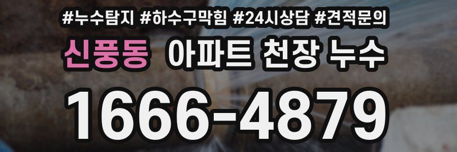 신풍동 아파트 천장 누수